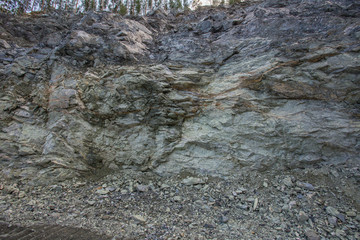 Wall Mural - Open pit chromium chrome ore quarry mine