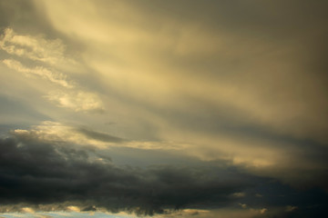 Wall Mural - lowering sky, gray clouds, abstract background