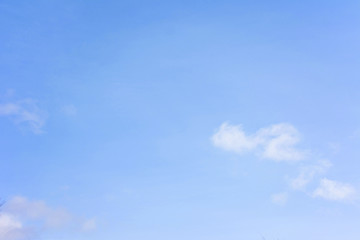 Wall Mural - abstract background, blue sky with clouds, copy space