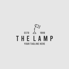 Wall Mural - The lamp minimalist logo design inspiration