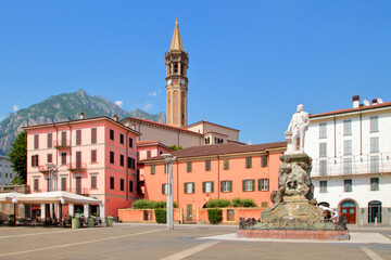 cityscape of lecco italy