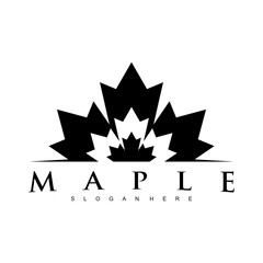 Wall Mural - maple logo design concept vector