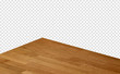© H. Ozmen - Perspective view of empty wood or wooden table top on isolated background including clipping path