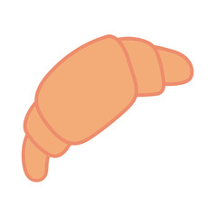 Sticker - croissant bread hand draw style icon