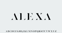 ALEXA FONT LUXURY GLAMOUR ALPHABET
