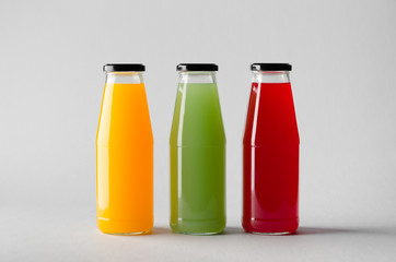 Sticker - Juice Bottle Mock-Up - Three Bottles