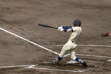 Wall Mural - 高校野球試合風景