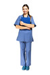 © Minerva Studio - Full length portrait of a young smiling nurse
