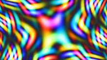 Rainbow Kaleidoscope Bokeh Pattern And Bright Lights - Abstract Background Texture
