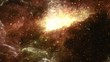 Asteroid Belt Meteor Shower and Nebula Galaxy Particles - Abstract Background Texture