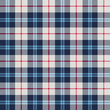 vector illustration of seamless blue and white tartan background