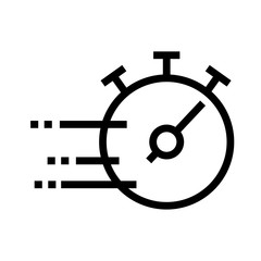 Sticker - chronometer timer flat style icon