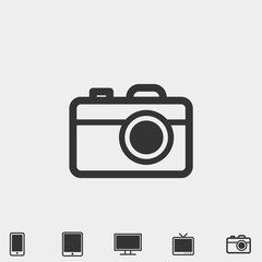 Wall Mural - digital camera icon vector illustration for website and graphic design