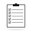 © Krzysztof - Simple checklist vector black and white graphic icon