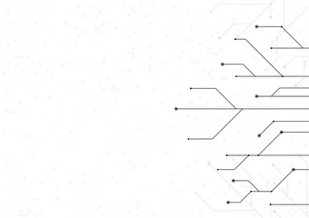 Wall Mural - vector white background abstract technology communication data science