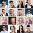 © New Africa - Collage with portraits of different business people