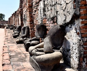 Poster - buddha statue in ayutthaya thailand