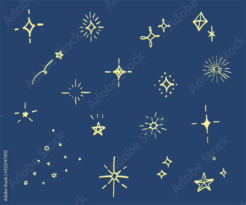 おしゃれでかわいい手書きの星のイラスト キラキラ 素材 Buy This Stock Vector And Explore Similar Vectors At Adobe Stock Adobe Stock