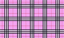 Pink Burberry Style Tartan Pattern	