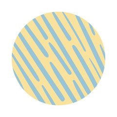 Sticker - lines organic pattern block style