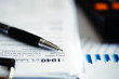 © Pcess609 - Tax day.Pen on US TAX form Background.