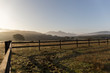 © Eloy - wooden fence on a farm in the Serrania de Cadiz in Grazalema during the morning