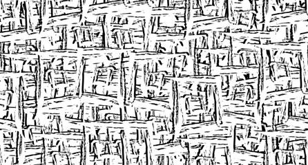 Wall Mural - Seamless grunge texture. Monochrome repeating background. Black and white pattern of abstract elements