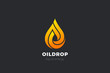 Liquid Fire Oil Droplet Drop Logo design vector template. Aqua Drink Energy Logotype infinity concept icon.