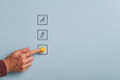 © Gajus - Conceptual image of business plans and options