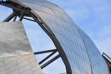 modern bridge over blue sky