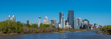Fototapeta Miasto - View of Calgary's skyline on a beautiful spring morning. 