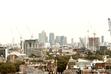 Sticker - London skyline, air view