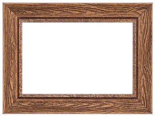 Wall Mural - Brown frame isolated on white background