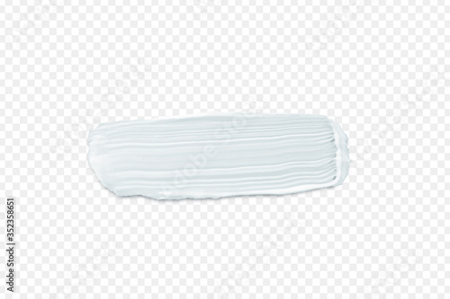 Fotografía Vector realistic isolated acrylic paint stroke for preset brush usage and decoration on the transparent background
