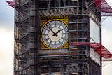 Fototapeta Big Ben - big ben clock tower having repairs
