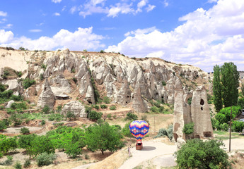 Canvas Print - Medieval open air Christian monastery complex Goreme, Cappadocia, Turkey