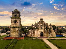 Paoay, Ilocos Norte - Late Afternoon Shot Of Paoay Church (Saint Augustine Church)
