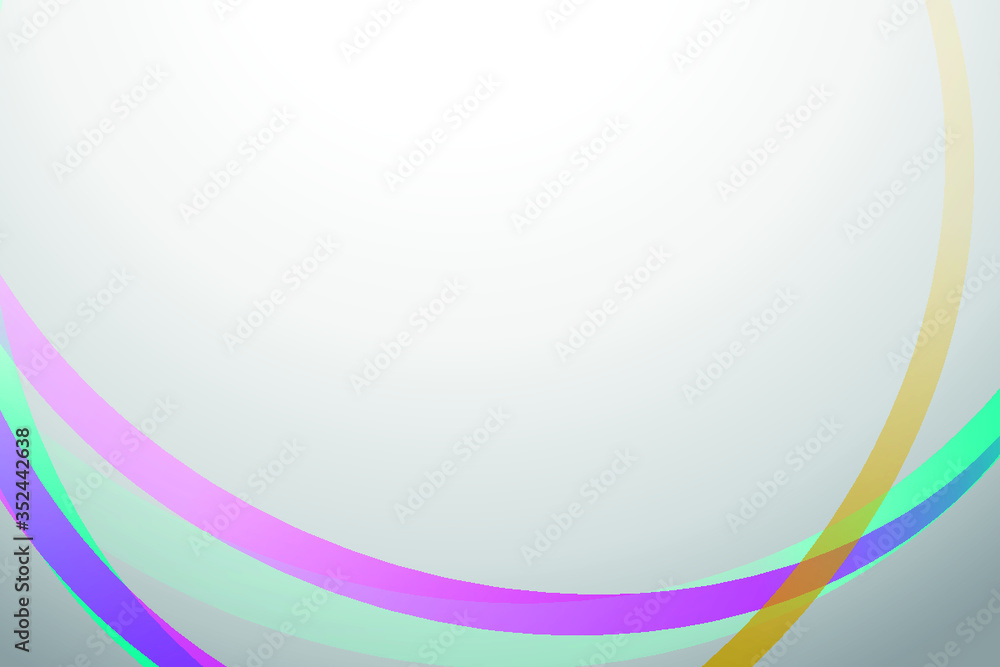 Colorful curve frame template vector Stock Vector | Adobe Stock