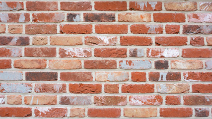 Wall Mural - old red brick wall as background or texture