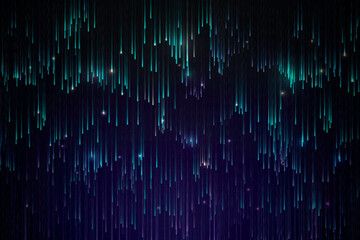 Wall Mural - green neon meteor background design vector