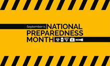 Vector Illustration On The Theme Of National Preparedness Month Observed Each Year During September.
