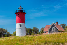 Nauset Lighthouse Is One Of The Famous Lighthouses On Cape Cod, Massachusetts
