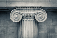 Column Of Historic Building