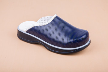 orthopedic leather slippers for women and male