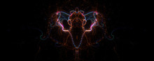 Abstract Fractal Effect Of The God Of Ganesha