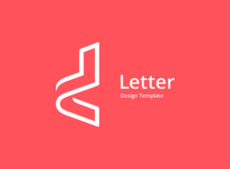 Letter D logo icon design template elements