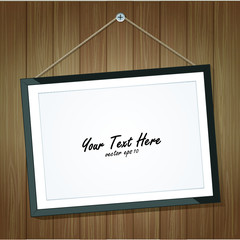 Wall Mural - Picture frame vector. Photo art gallery on wall.