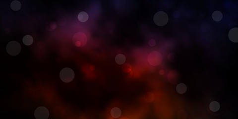 Dark Pink, Yellow vector layout with circle shapes. Illustration with set of shining colorful abstract spheres. Pattern for websites.
