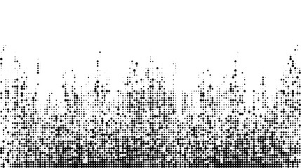 Modern random pixel pattern template. Monochrome art smoothing effect. halftone dots style.