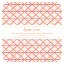 Bright Pastel Seamless Patterns. - Abstract Pink And Orange Geometric Background Design. - Vector Illustration.
